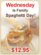 Wednesday is Family Spaghetti Day